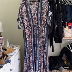 Mink pink maxi dress